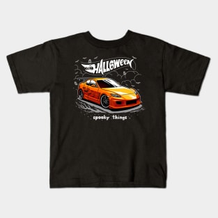 Halloween Mazda RX8 Orange Kids T-Shirt